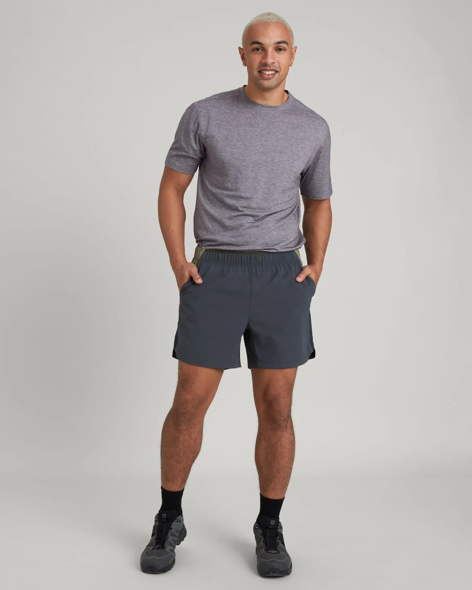 WELL.DER.NESS Energy Men's 5 inch Shorts - Night/Beech