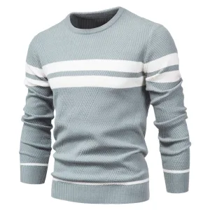 West Louis™ Fashion Patchwork Slim Sweater