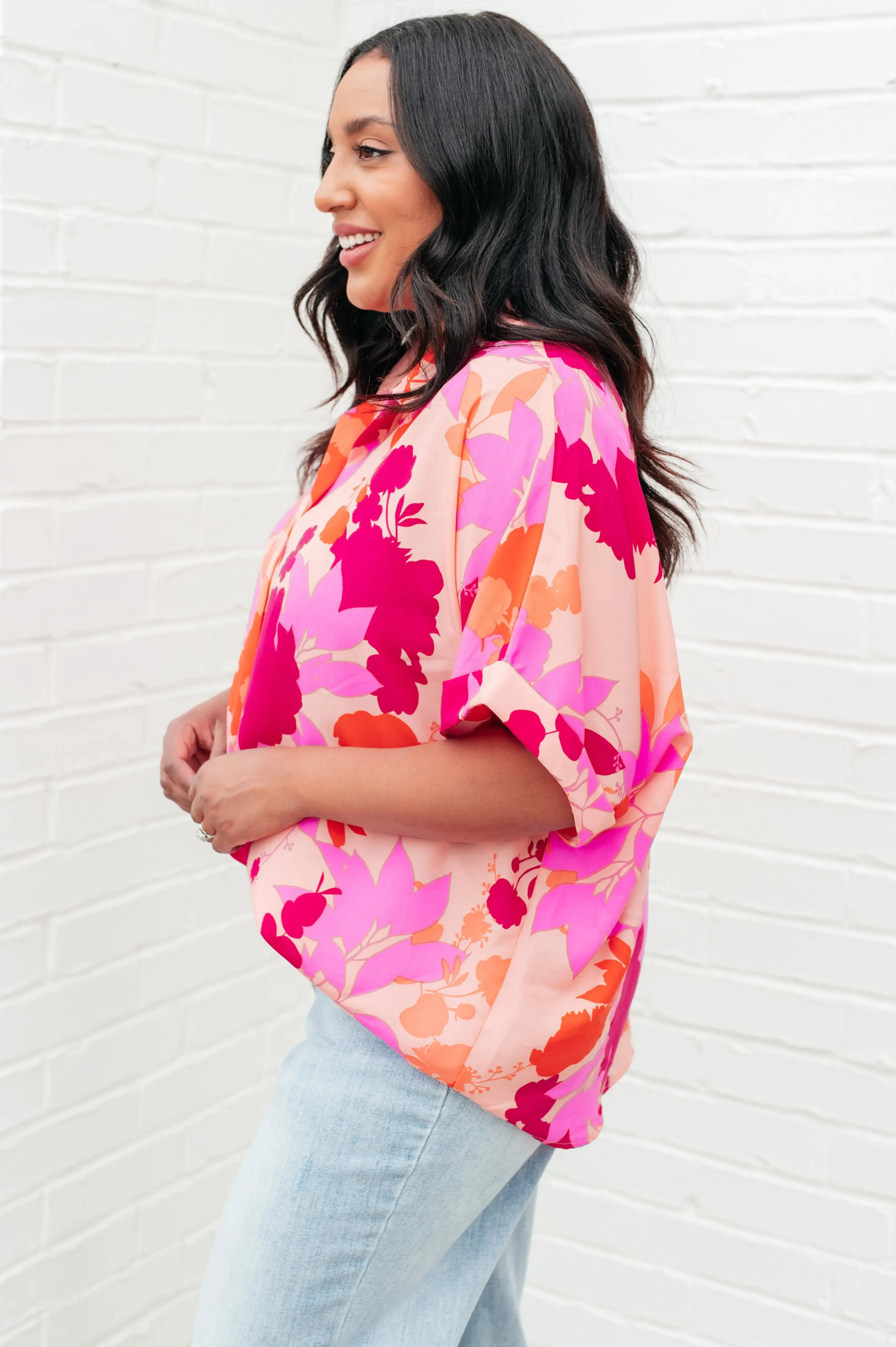 White Birch Hazy Cosmic Jive Relaxed Blouse