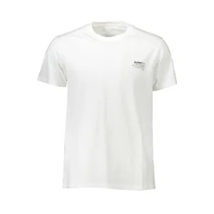 White Cotton Men T-Shirt