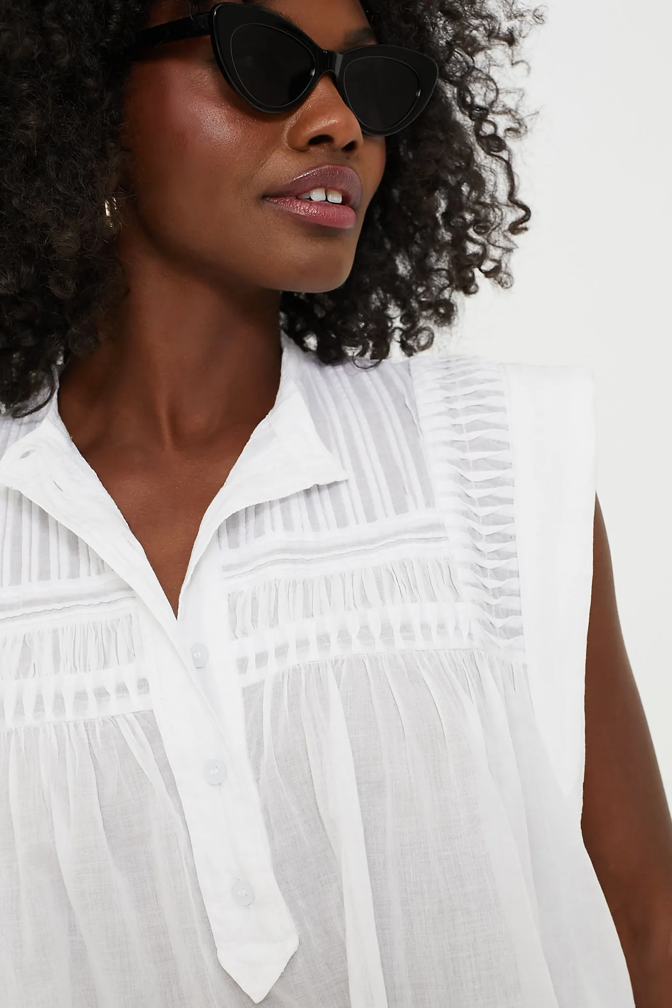 White Laeza Blouse