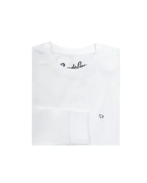 White Long Sleeve Crew