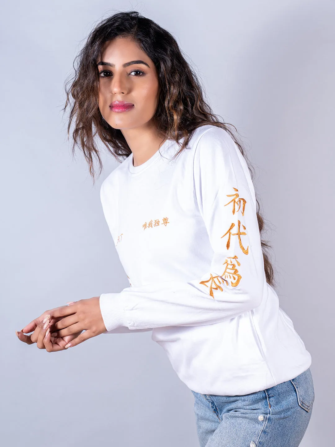 White Tokyo Manji Anime Sweatshirt For Women