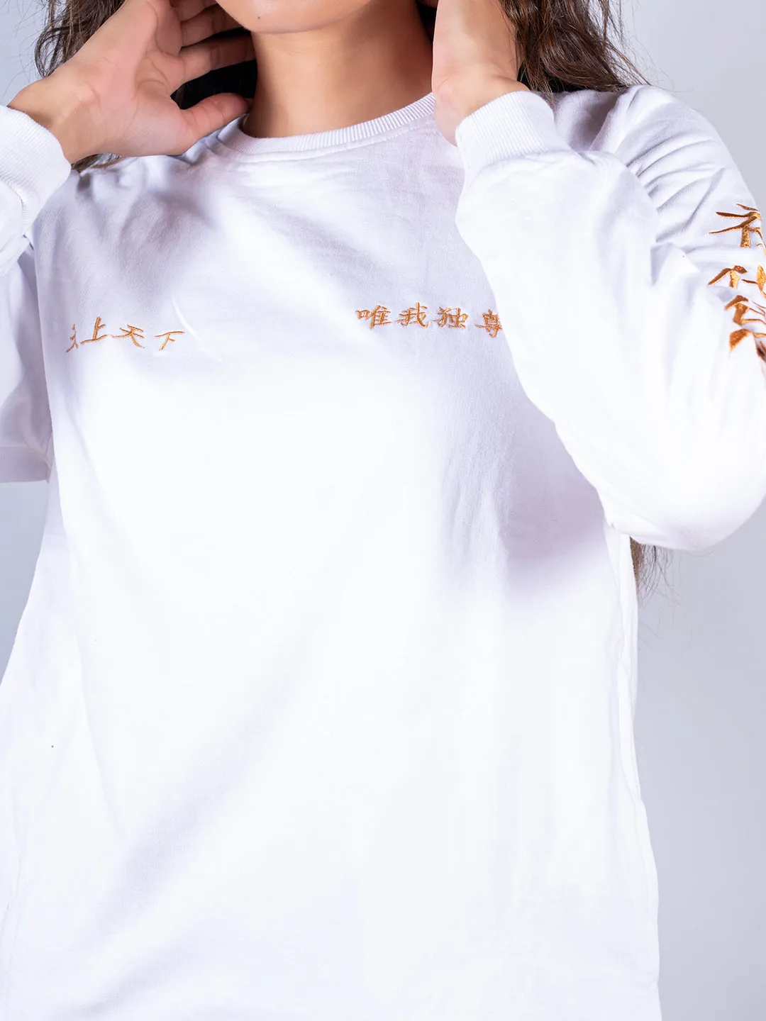 White Tokyo Manji Anime Sweatshirt For Women