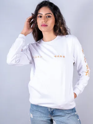 White Tokyo Manji Anime Sweatshirt For Women