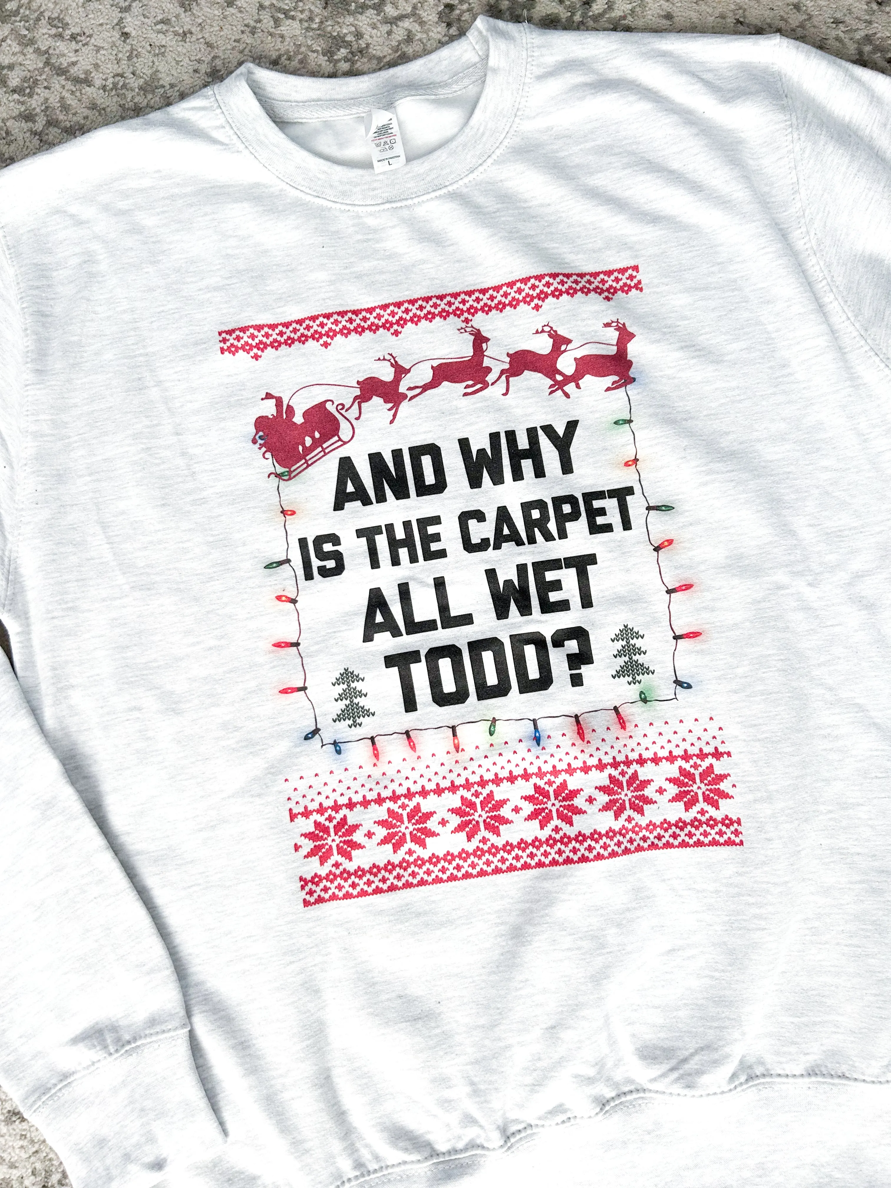 Why Is The Carpet All Wet Todd Sweatshirt