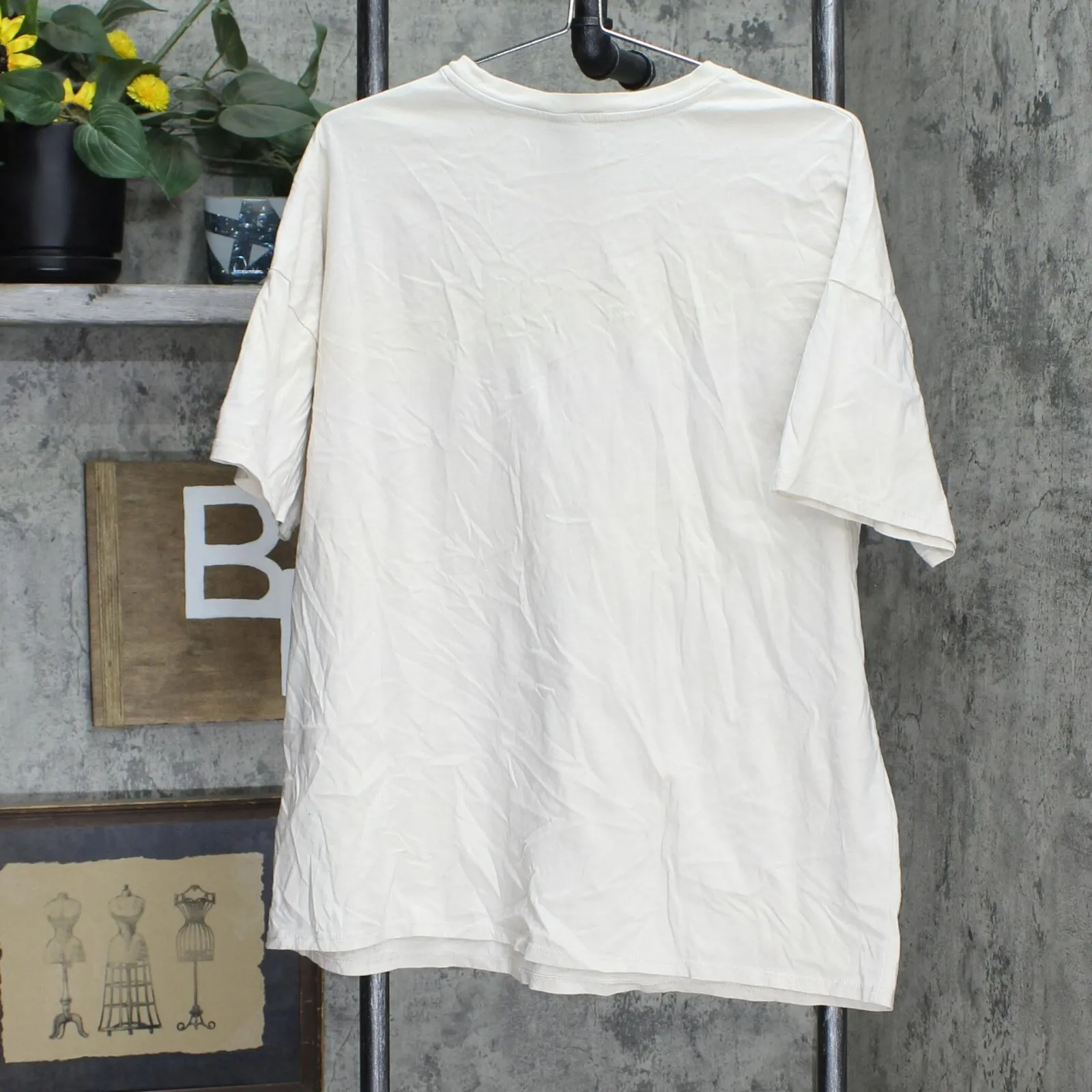Wild Fable Women's Short Sleeve Oversized T-Shirt Light Beige M