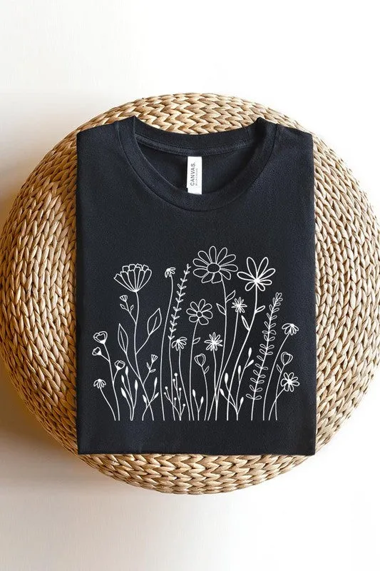 Wildflower Flower Meadow Graphic T Shirts