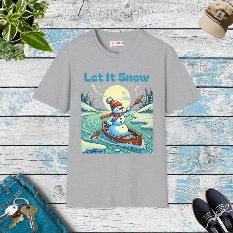 Winter Chic Unisex Softstyle Snowman Tee