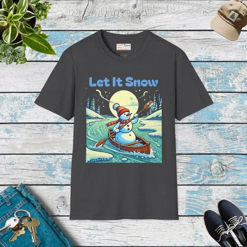 Winter Chic Unisex Softstyle Snowman Tee