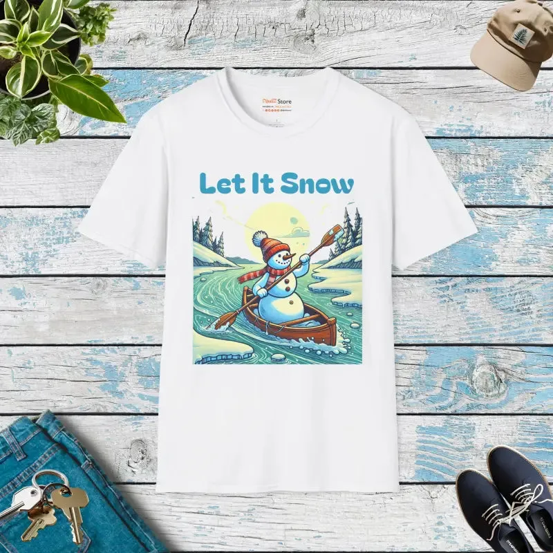 Winter Chic Unisex Softstyle Snowman Tee