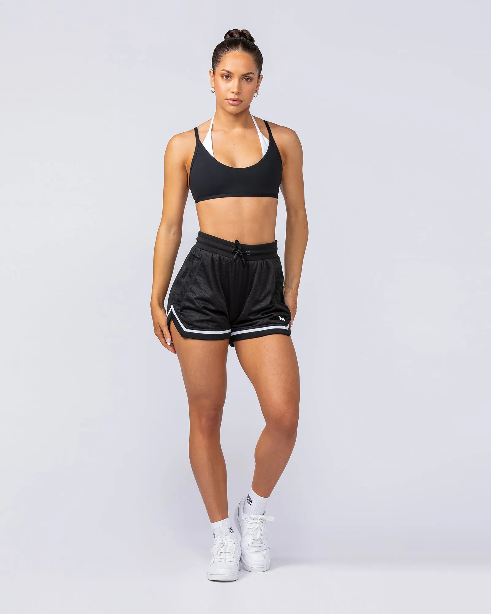 Womens 3" Basketball Shorts - Black