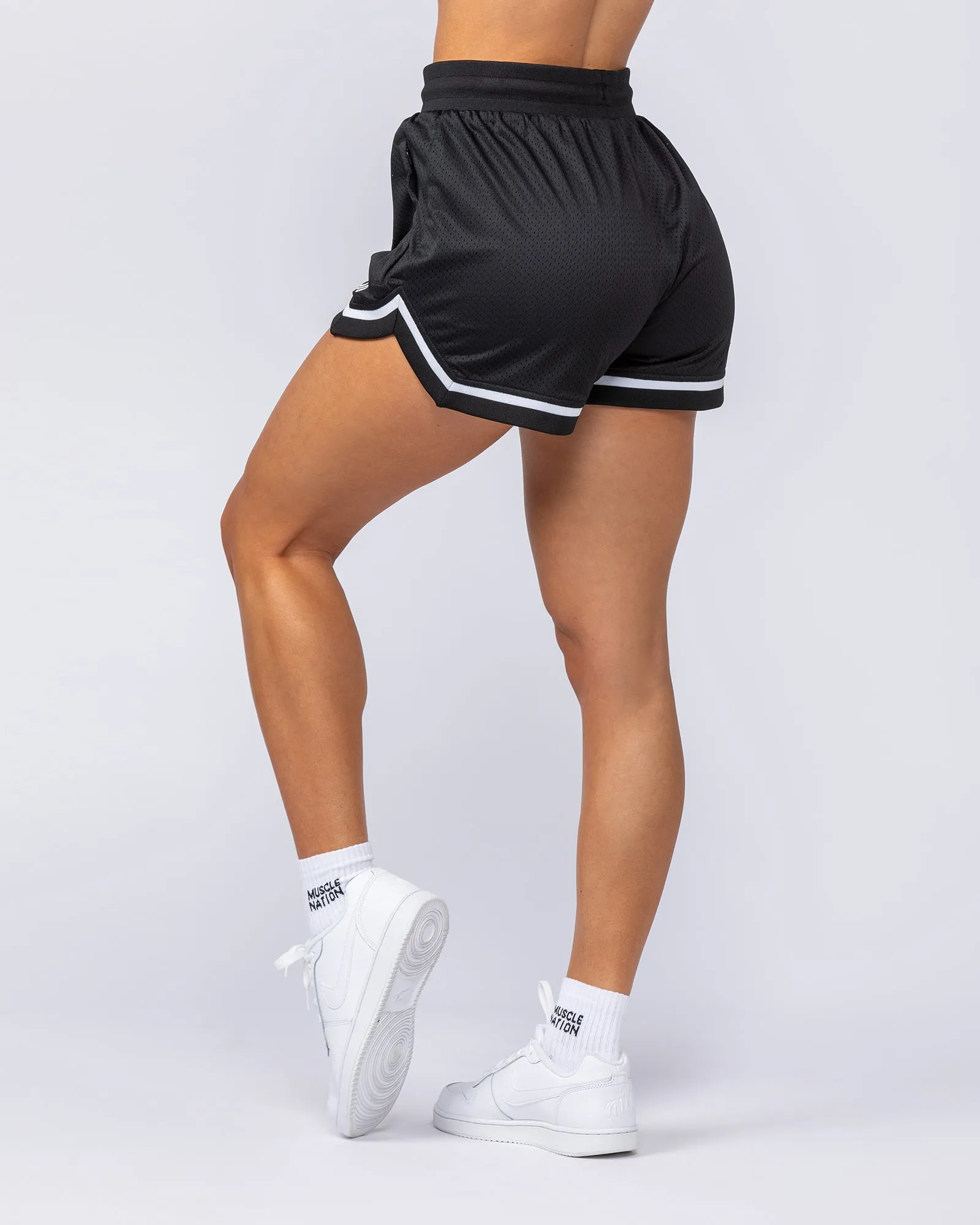 Womens 3" Basketball Shorts - Black