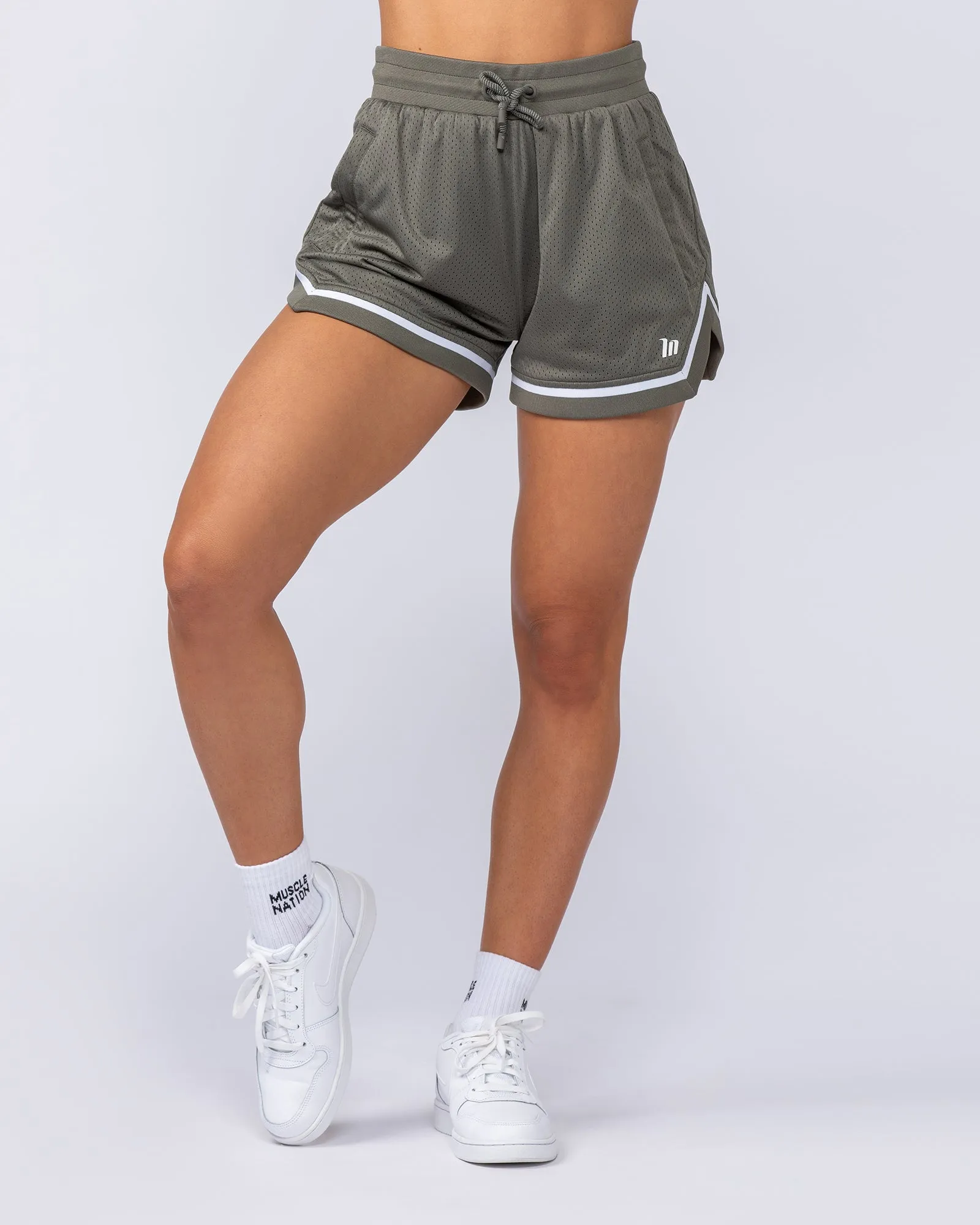 Womens 3" Basketball Shorts - Ivy