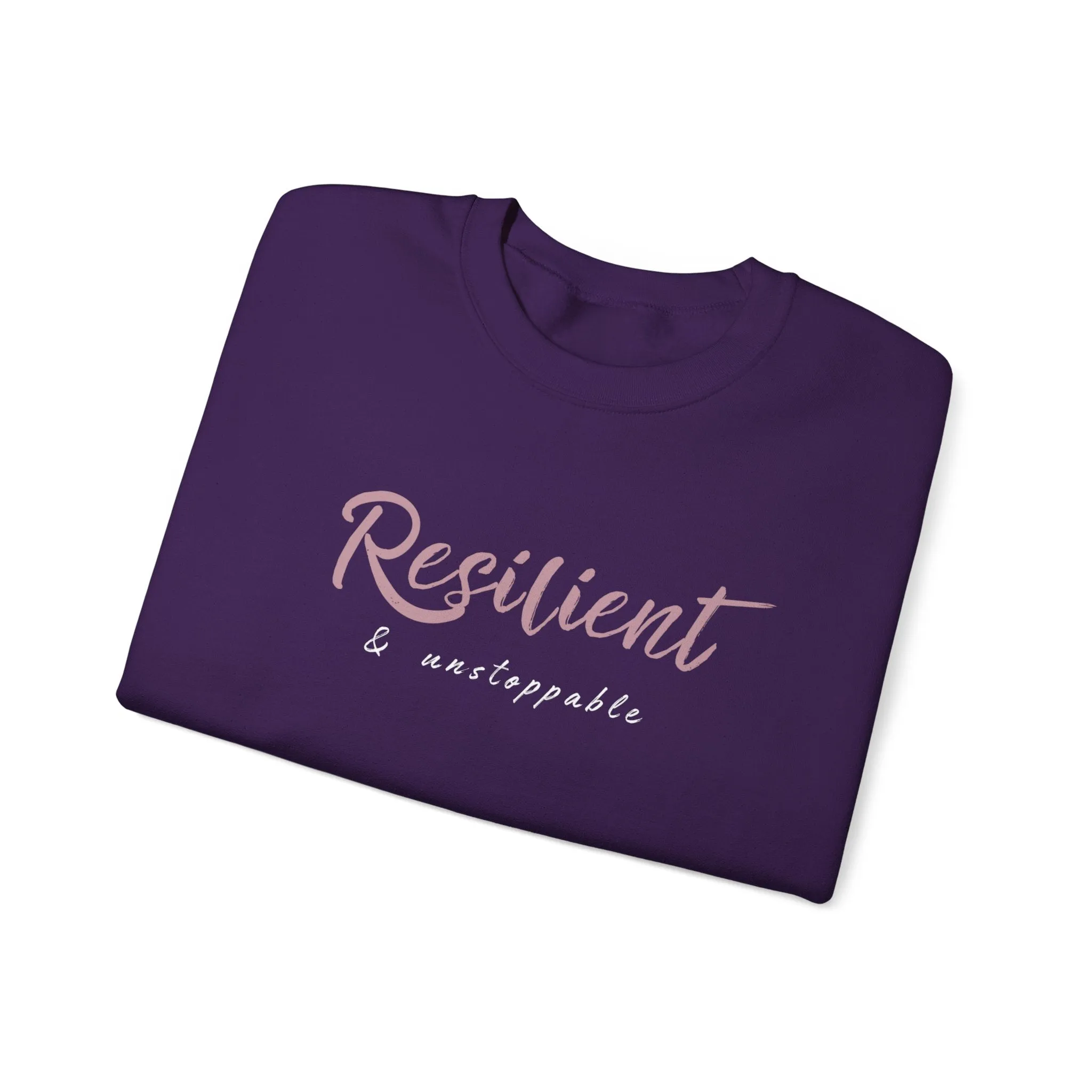 Women’s Crewneck Sweatshirt – Resilient & Motivational Unisex Pullover