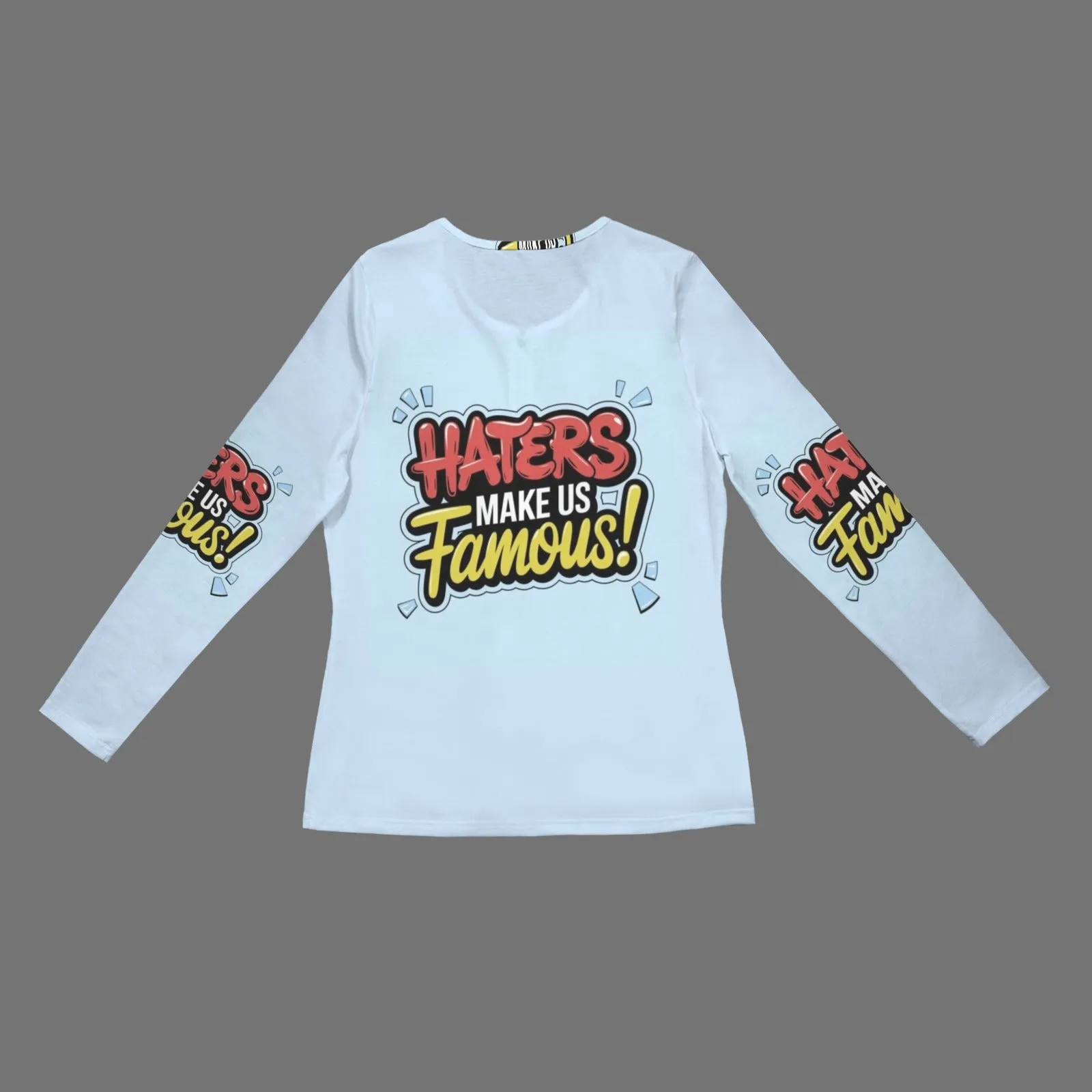 Women's Long Sleeve Zip Front T-Shirt