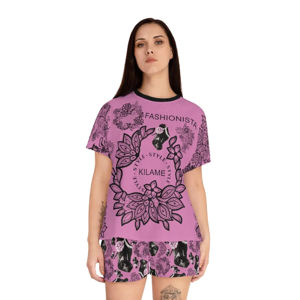 Women's Short and T-shirt  Set Adet 'Fashionista'