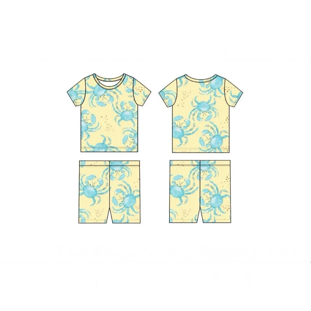 Yellow Crab PJ Set
