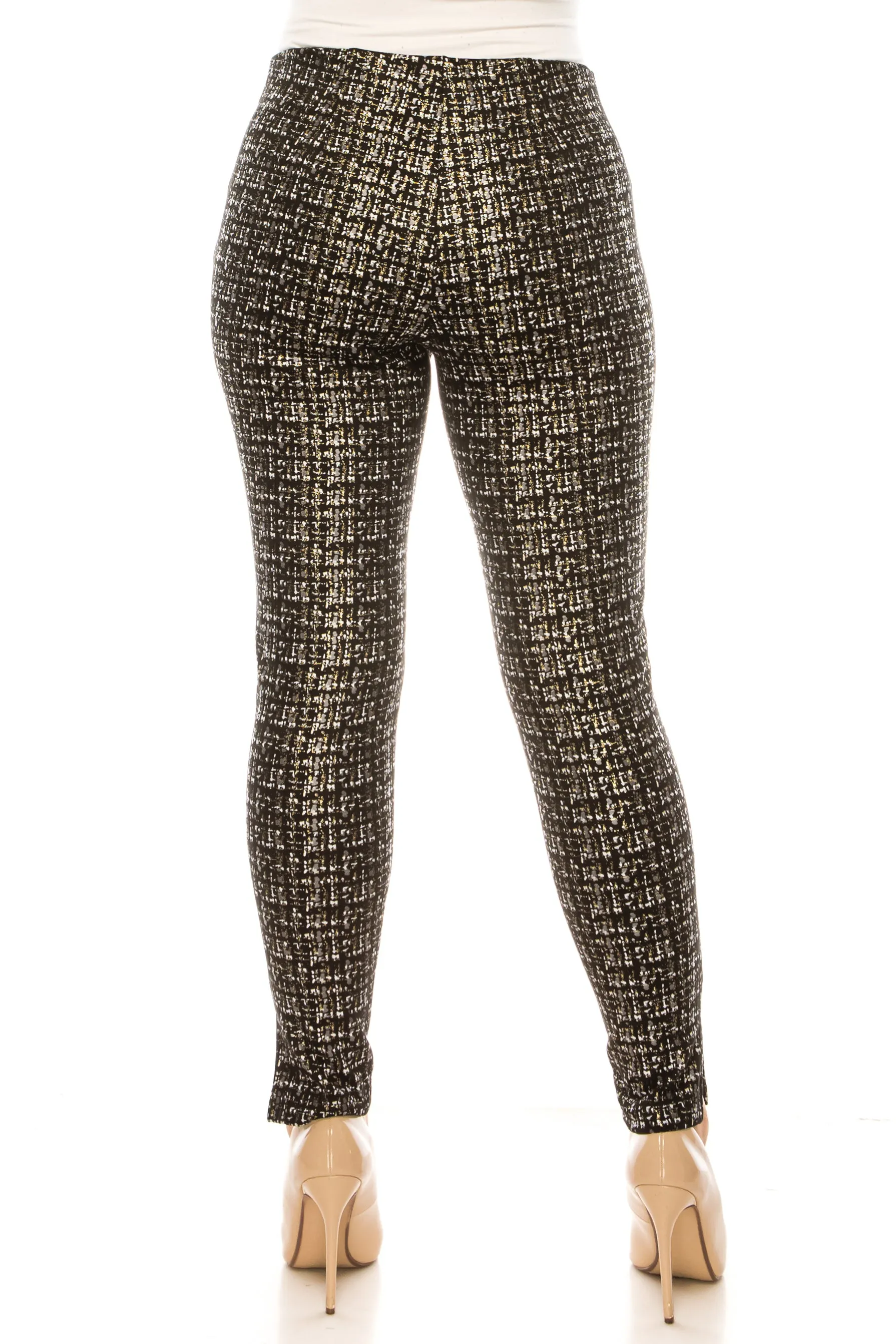 Zac & Rachel Printed Elastic Waist Leggings