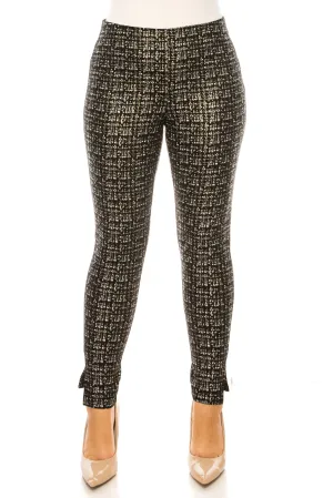 Zac & Rachel Printed Elastic Waist Leggings