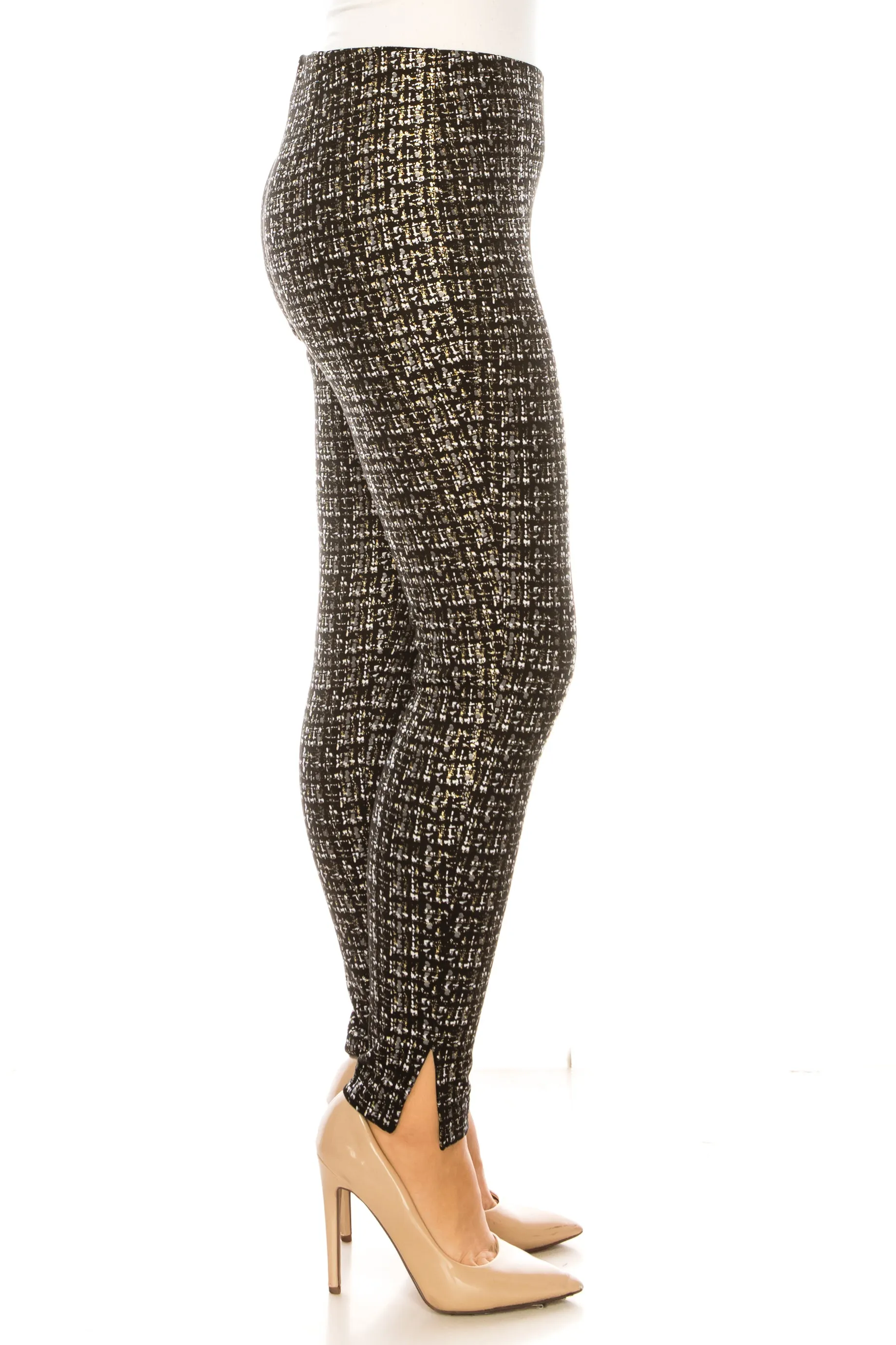 Zac & Rachel Printed Elastic Waist Leggings