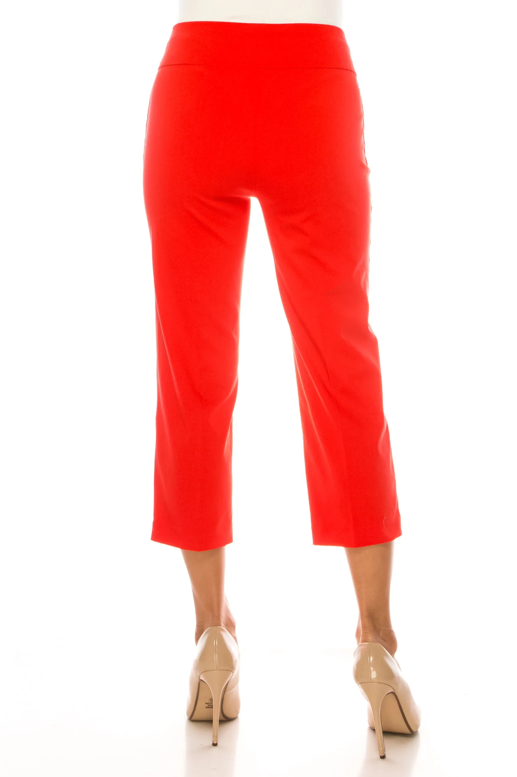 Zac & Rachel Pull-On Three-Grommet Leg Capri Pants